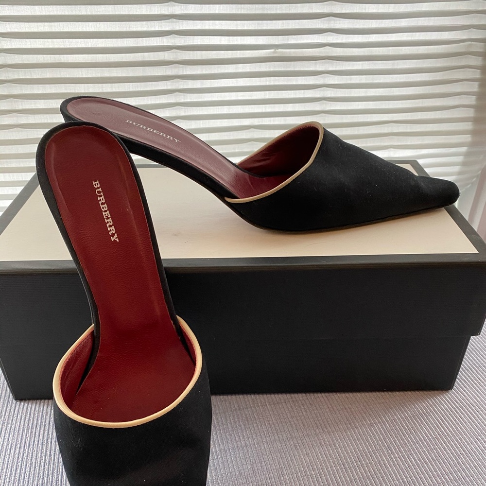 Burberry mules!!